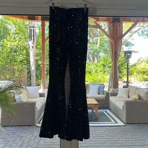 Free People sequin bell bottoms